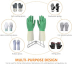 Kitchen Glove Holder,Stainless Steel Glove Rack,Kitchen Vertical Glove Support Multi-Purpose Glove Drain Rack,Collapsible Glove Drying Stand,Rubber Glove Drying Rack,Mitten Rack(Large)