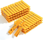 Mr. Pen- Wooden Clothes Pins, Natural Wood, 50 Pack, 2.9 Inch, Yellow, Rust Resistant Clothes Pins for Hanging Clothes, Clothes Pins Wood, Clothing Pins, Clothes Pegs, Clothespins, Wood Clothespin