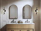 Kohler 36540-BLL Verdera® Medicine Cabinet Mirror, Arched Design, Left-Hinged, Mirrored Interior, Adjustable Shelves, Rustproof, 20 in. W x 34 in. H, Matte Black