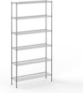14" Deep x 48" Wide x 96" Height Wire Shelving Kit | 6-Tier | NSF Commercial Storage Rack Unit