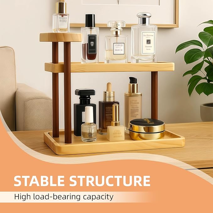 Bathroom Countertop Organizer,Vanity Organizer and Storage for Cosmetic Skincare Perfume, Ideal Storage Solution for Perfumes, Cosmetics, Spices, Handmade Toys, Office Supplies.