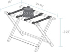Heavy Duty 30" Extra Wide Luggage Rack-Espresso