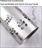 Utensil Holder for Kitchen Counter, Stainless Steel Cooking Utensils Crock, Spoon and Fork Metal Flatware Canister, Countertop Utensil Organizer for Spatulas, Ladles, Cutlery & Tableware Storage