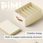 DIMJ Large Wardrobe Clothes Organizer, 8 Packs Fabric Closet Storage Organizer with Handles, Foldable Closet Organizers Dividers for Clothing Jeans Pants Sweater T-shirt