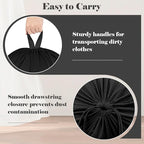 Laundry Bag, Extra Large Travel Laundry Bags with Handles & Drawstring Closure, 24"x 36" Dirty Clothes Storage Bag, Basket Hamper Liner, Organizer Sack for Laundry Room, Camping, Black