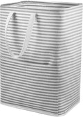 Ultra-durable Laundry Hamper with Practical Side Pocket,Freestanding Laundry Basket with Portable Handles,Foldable Dirty Clothes Basket Space-saving Storage for Bathroom,Bedroom,Nursery,Dorm,Camper,RV