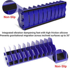 Cenfoge Plier Organizer, Plier Rack, Plier Holder and Cutter Organizer with Non-Slip Rubber Base, PlierOrganizer for Tool Box Drawer, 40 Slots, Tool Storage, Plier Rack (4 PC-Blue)