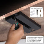 2Pcs Wine Glass Holder，Stemware Rack Plastic Punch-free Hanging Under Cabinet for Bar,Kitchen and Restaurant (black)