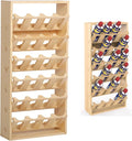 MYOYAY 6-Tier 24 Holes Spray Paint Can Storage Holder Organizer Can Rack Wall Mount Spray Bottle Can Holder for Garage and Craft Workroom 14.2" L x 5" W x 30" H