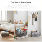 ６Pack collapsible laundry baskets with handles, Laundry Basket Collapsible,Pop Up Mesh Laundry Hamper with Compartments, Foldable Small Laundry Bin Bag (Gray)