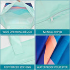 2 Pcs Large Travel Laundry Bags - Waterproof with Handle, Washable Dirty Clothes Bags for Travel, Wet & Dry Use, Bathing Suit & Gym Clothes Laundry, Swimming Pool & College Dorm