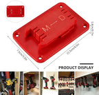 Battery Holder and Tool Holder for Milwaukee M18 18V, 10 Pack Wall Mount Organizer Storage Shelf with Screws