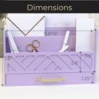 BLU MONACO | Wooden Mail Organizer Countertop with Drawer | Tabletop Organizer with Drawers for Desk | Mail Sorter Organizer Countertop Letter Paper Holder