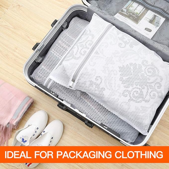 Kimmama Lingerie Bags for Washing Delicates, Garment Bag for Washing Machine, Mesh Laundry Bags for Cleaning Clothes, Tie, Scarf, Socks, Stockings, Shirts, Toys, 3S