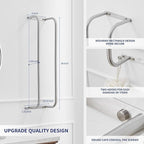 BWE Brushed Nickel Towel Racks for Bathroom, Wall Mounted Towel Rack for Rolled Towels, Bathroom Towel Storage, Stainless Steel Vertical Towel Holder, Bathroom Organizer
