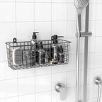MaraFansie [Extra Large] Wire Basket 2-Pack Hanging Wall Organizer Cabinet Storage Basket Wall Mounted Shelves Rustic Farmhouse Decor for Home Kitchen Bathroom, BLACK