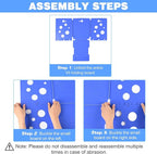 BoxLegend V5 Shirt Folder Clothes Folding Board t Shirt Folder Assemblable Clothes Folder Easy and Fast to fold Clothes Laundry Helper Assistant for Professional Laundry Folder Folding Tool, Blue