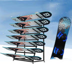 Freestanding Metal Snowboard & Ski Storage Rack for Garage or Home Gym - Organize with 4/5/6 Layer Options, Durable Triangle Design for Maximum Space Efficiency
