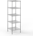 24" Deep x 24" Wide x 74" Height Wire Shelving Kit | 5-Tier | NSF Commercial Storage Rack Unit