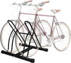 F2C 2-Bike Rack Bicycle Floor Stand Two Bike Parking Garage Storage Rack for Indoor and Outdoor