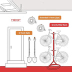 Racor - PLB-2R Gravity Bike Rack - Wall Bike Stand