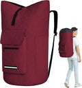 Laundry Bag With 4 Pockets，Laundry Bag With Shoulder Straps，Sturdy Laundry Backpack Heavy Duty，Large Clothes Hamper Bags 115L，College Laundromat Backpack For Dorm Room，Travel Laundry Bags XXL
