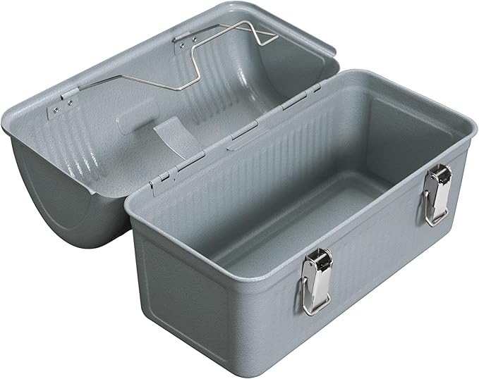 Stanley Classic Lunch Box 10 qt | Vintage Metal Lunchbox | Durable Meal Container with Handle and Latch | Stores Food, Drinks, Thermos, Water Bottle