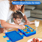 Bento Lunch Box for Kids, 6 Compartments BPA Free, Dishwasher Safe Back to School Snack Bento Lunch Containers Boxes, Ideal Portion Sizes for On-the-Go Meal, Shiny Blue