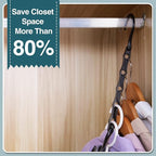 AMKUFO 6 Pack-Closet-Organizers-and-Storage, Magic-Hangers-Space-Saving-for-Clothes, Closer-Organizer-for-Closet-Organization, Space-Saver-Hanger-Organizer-for-Multipurpose, Dorm-Room-Essentials