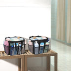 F-color Mesh Shower Caddy Portable, X Large 7 Deeper Pockets Shower Bag Basket Tote for College Dorm Room Bathroom Essentials Gym Camp Quick Dry 2 handles with S Hook, 2 Pack Black
