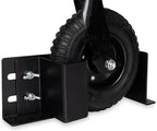 Iron Forge Tools Lawn Mower Wheel Boot Lock for Trailer 6-10 Inch Adjustable, Lawn Care Accessories for Utility Enclosed Trailer & Truck, Heavy Duty 12 Gauge Powder Coated Steel Mounts to Wood & Metal