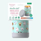 Bentgo Kids Stainless Steel Food Jar - 11oz Leak-Proof Double Insulated Hot or Cold Food Container with Removable Silicone Bumper, Dishwasher Safe, Easy Open Lid, Ages 3+ (Puppy Love)