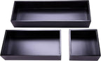 Bamboo Drawer Organizer Box for Office Home Black Orgnizer Boxes Office Organizer Boxes, Black 12"*4"