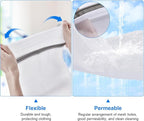 6 Pcs Laundry Bag, 12“x16”Mesh Laundry Bags for Delicates, Garment Gag for Washing Machine, for Daily Organization Travel Packing Wvzedm