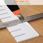 12Pcs Drawer Dividers, 17.72" x 3.55", Thick, DIY Organizer Separator, Large Adjustable Dresser Drawer Organizer for Clothes, Bedroom, Bathroom, Kitchen Cutlery, Desk, Office Storage