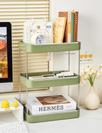 Countertop Coffee Station Organizer | 3-Tier Whisky Glass Tray, Mug Drying Shelf with Removable Drain Tray - Easy to Install, Clean - Spice Rack for Kitchen, Bathroom Counter Organzier