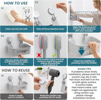 TAILI Shower Caddy Suction Cup, Heavy Duty Bathroom Organizer, Removable Shelves for Inside Shower, Shampoo, Waterproof Suction Plastic Storage for Bathroom Accessories Holder, Gray