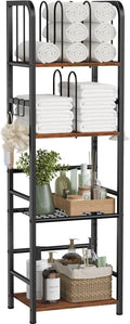 Snughome Towel Rack Free Standing 4-Tier M-Shaped Detachable Dividers, Metal Towel Storage Shelf for Bathroom, Pool Towel Rack Holder, Space-Saving Storage Organizer, Modern Bath Towel Storage Holder