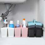 rejomiik Portable Shower Caddy Basket Plastic Cleaning Caddy Organizer Storage Tote with Handle for Bathroom, College, Dorm Room Essentials, Pink