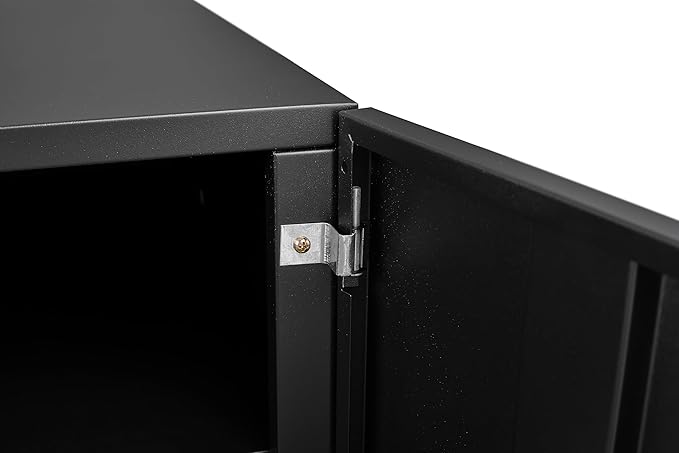 17.70" Metal Office Copier File Cabinet with 2 Door and 360 ° Universal Wheel,Mobile Lateral Filing Cabinets w/Aluminum Alloy Handle,Rolling Printer Stand for Legal/Letter/A4,Black