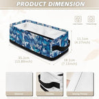 Shelf Storage Baskets for Organizing, Small Baskets Office Supplies Storage Basket Decorative Storage Cube for Home Bedroom Bathroom Accessories, Blue Butterfly