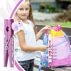 Kigeli 30 Pcs Spirit Clips Cheer Pins Cheerleader Gifts Clothes Pins for Backpacks Competition Glittered for Team Cheer Gifts Stuff Supplies Party Favors Accessories Bulk(Purple,Duck)