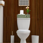 Toilet Paper Basket for Tank Top Bathroom Organizer - Green