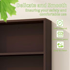 Medicine Cabinet, Wooden Bathroom Wall Cabinet with 2 Doors, Adjustable Shelves & Towel Bar, Over Toilet Storage Cabinet Wall Mounted for Kitchen & Laundry, Espresso