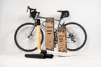 SELVA Racks - Wooden Bike Wall Mount. in 2 Sizes and 3 Colors: Natural, Black and White (White, 15" 3/4)