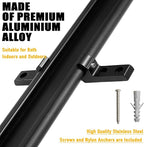 CyclingDeal Bike Wall Mount Rack - Adjustable Indoor Outdoor Storage Vertical Cycling Hook Hanger Organiser - Safe & Secure for Storing MTB Road Bicycles in Garage or Home - Upgraded 6 Bikes