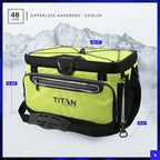 Titan by Arctic Zone Deep Freeze Cooler - Zipperless Hardbody Cooler - Deep Freeze Insulation, HardBody Liner, and SmartShelf