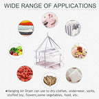 3 Tier Folding Mesh Clothes Drying Rack, Stackable Sweater Drying Rack with Internal Fixation, Portable Hanging Laundry Rack for T-Shirt,Swimsuit,Sweater,Delicates (1 Pack)