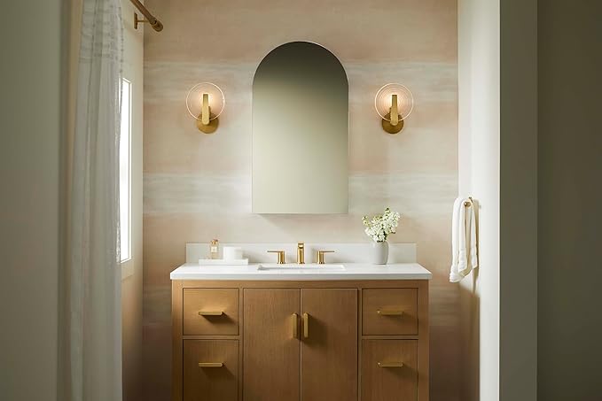 Kohler 56151-NA Embark Premium XL Medicine Cabinet Mirror, Deep Storage with Adjustable Shelves and Arch Mirrored Door, 20 in. W x 36 in. H