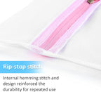GOGOODA Mesh Laundry Bags for Delicates Durable Protective Wash Bags Travel Storage Bags for Intimates Lingerie, 5PCS (1XXL,2L,2M)